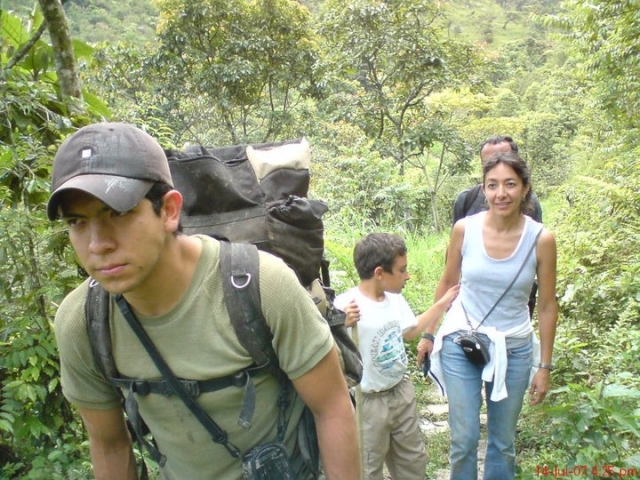 Caminata en familia
